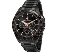 Maserati Traguardo 45 Mm Chr Black Dial Br Black Watch Black Men
