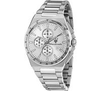 Maserati R8873653005 Velocita Slim Chronograph 41mm 5ATM Quartz Mens Silver