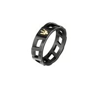 Maserati Ring Stainless Steel JM334AVD51025-65 - Man - Stainless Steel Black 65