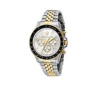 Maserati Sfida 44mm Chro W/Silver Dial Ss+Yg Br, One Colour, Men One Colour