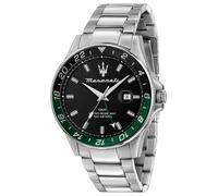 Maserati Sfidia Black Dial Stainless Steel Bracelet Watch