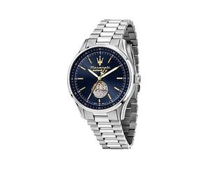 Maserati Sorpasso 42mm Auto Blue Dial Ss Br, One Colour, Men One Colour