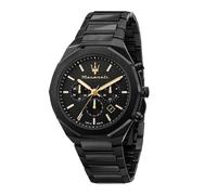 Maserati Men's Chronograph Watch R8873642005 Stile Black IP Bracelet 45mm 10ATM W81127