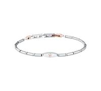 Maserati Titanium Men's Chain Bracelet | Steel, Silver Color, Rose-Gold, Size 19 + 3 cm, JM426AXF08