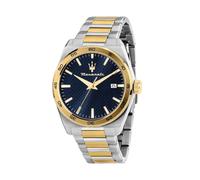 Maserati Velocita Men's Blue Dial Stainless Steel Two Tone Bracelet Watch