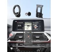 MaserWeller Car Phone Holder for BMW X3 2018-2021 BMW X4 2019-2021 Accessories, 360° Rotation Phone Mount Compatible with MagSafe, Cell Phone Holder Does Not Affect Air Vent
