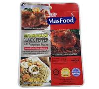 MasFood Black Pepper All Purpose Paste Perencah Lada Hitam Serbaguna, 140g Each, Halal, Expiry: 10th Aug 2027