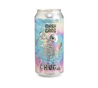 Mash Gang Chug Non Alcoholic Hazy IPA 12 Pack, Alcohol Free Craft Beer, Juicy Tropical NA Beer, 440ml Cans