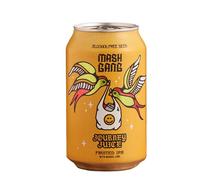 Mash Gang Journey Juice Non Alcoholic Fruited IPA 12 Pack, Alcohol Free Craft Beer, Tropical Mango Lime NA Beer