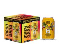 Mash Gang Journey Juice Non Alcoholic Fruited IPA 4 Pack, Alcohol Free Craft Beer, Tropical Mango Lime NA Beer