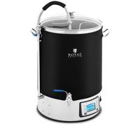 Mash Tun With Insulation 40 L 2500 W 10 100 °C Stainless Steel LCD Display Timer - Homebrew Mash Tuns by Royal Catering Black