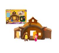 Masha and The Bear - Bear House Playset from the Hit TV Series with Articulated Masha & Bear Figures and Accessories - Fun for Kids Aged 3+