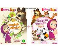 MASHA AND THE BEAR (PART 1 and 2) 1-36 EPISODES ENGLISH VERSION . 2DVD NTSC [DVD] [2016]