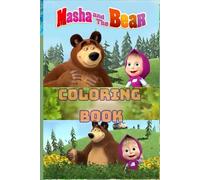 Masha & the Bear coloring worksheet books for 3 & 4+ Kids