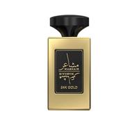 Mashair 24K Gold Eau De Parfum 100ML for Men & Women Long Lasting Unisex Amber Vanilla Perfume with Bergamot, Tonka Bean, Jasmine & Musk - Luxury Arabian Fragrance