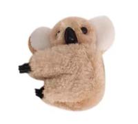 Mashaouyo Cubic Koala Clips Female Cute Plush Scratch Clip Card Side Small Clip Headdress Grip Giant Clips (Khaki, One Size)