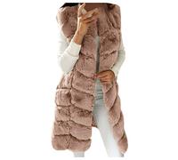 Mashaouyo Women Long Waistcoat For Uk Waistcoat Gilets Fleece Gilet Lightweight Size White Gilet Ladies Waistcoats Ladies Fleece Gilets Vest Petite Outerwear Vest Cardigan