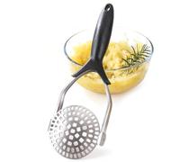 Mashed Potato Masher - Stainless Steel Potato Masher - Food Masherr Bean Smasher Tool | Easy Grip Stainless Steel Food Smasher | Manual Heavy-Duty Kitchen Gadget | Bean Vegetable Avocado Pumpkin