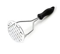 Masher, Round Shape Potato Masher, Non-Slip Handle and Not Easy to Bent, Perfect for Pressing Vegetable, Bean, Fruits, Baby Food and Other Soft Cooked Foods