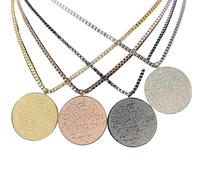 MASHI Ayatul Kursi Pendant Necklace Quranic Surah Pendant Necklace Islamic Gift (Silver)