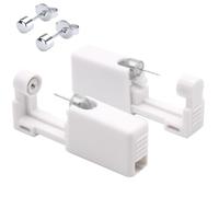 MASHI Ear Piercing Kit, Disposable Ear Nose Gun Tool with Alcohol Pads, Painless, 2 Pack (Smooth Surface 4mm)