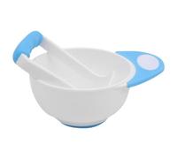 Mashing Bowl | Non Slip Baby Food Masher and Processor with Long Handle | Fruit Vegetable Mash Weaning Bowl Blender