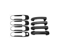 MASHRGX Chrome Gloss Black Door Handle for Dodge for Ram for Pickup 1500 2500 3500 4000 2010 2009~2018 2017 Carbon Fiber Exterior Car Accessories Stickers(Carbon Fiber)