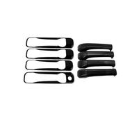 MASHRGX Chrome Gloss Black Door Handle for Dodge for Ram for Pickup 1500 2500 3500 4000 2010 2009~2018 2017 Carbon Fiber Exterior Car Accessories Stickers(Black)