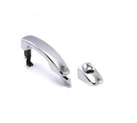 MASHRGX Exterior Door Handle for Mazda BT50 2012 2013 2014 2015 2016 2017 2018 2019 2020 Chrome and Black(Black,Front Left with Hole)