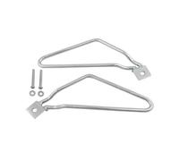 MASHRGX For Harley For Sportster 883 For Iron XL883N For Dyna For Fat Bob FXDF 2PCS Motorcycle Saddlebag Support Saddle Bag Bracket Rear Cargo Carrier(Silver)
