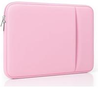 MasiBloom Laptop Sleeve Case for 2026 MacBook Neo 13 Inches | A18 Pro Chip, 2 Pockets, 2 Zipper, Cable Organizer, Portable Bag Accessories (Blush Pink)