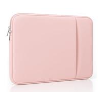 MasiBloom Laptop Sleeve Case for 2026 MacBook Neo 13 Inches | A18 Pro Chip, 2 Pockets, 2 Zipper, Cable Organizer, Portable Bag Accessories (Barely Pink)