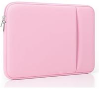MasiBloom Laptop Sleeve Case for 2026 MacBook Neo 13 Inches | A18 Pro Chip, 2 Pockets, 2 Zipper, Cable Organizer, Portable Bag Accessories (Blush Pink)