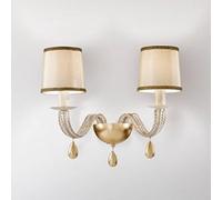 Masiero ANOUK two-bulb wall light