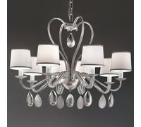 Masiero Eight-bulb Anouk chandelier silver
