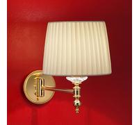 Masiero Grace brass wall light with a silk lampshade 34 cm