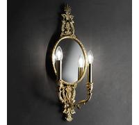 Masiero Majesta - 2-bulb wall light with mirror