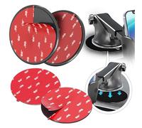 MASIGO Adhesive Dashboard Mounting Disk Set for Suction Cup Car Mounts - 95mm Wide - Secure Hold for Phone Holders, GPS & Dash Cams - Includes 2 Disks & 2 Replacement Pads