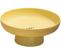 MASINIES Fruit Dish Holder Round Fruit Bowl Dessert Display Stand Footed Bowl Pedestal Bowl Decorative, Vegetable Basket Salad Serving Dish Snacks Tray with Base (#1)