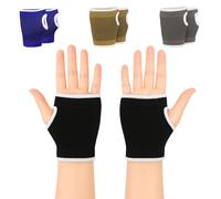 MASIOR Hand Wrist Elastic Compression Support Sleeve Brace For Men and Women Palm Hand Support For Sports, Medical like Carpal Tunnel, Arthritis, Tendonitis, Pain Relief & Wrist Discomfort (Black)