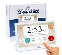 Masjidal 10" Smart WiFi Digital Azan Clock & Islamic Prayer Frame - Automatic Worldwide Prayer & Iqamah Times, Full Quran Player, Athan Alarm, Ramadan Clock, Touchscreen Muslim Home Display, White