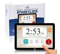 Masjidal 10" Smart WiFi Digital Azan Clock & Islamic Prayer Frame - Automatic Worldwide Prayer & Iqamah Times, Full Quran Player, Athan Alarm, Ramadan Clock, Touchscreen Muslim Home Display, Black