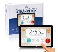 Masjidal 8" Smart WiFi Digital Azan Clock & Islamic Prayer Frame - Automatic Worldwide Prayer & Iqamah Times, Full Quran Player, Athan Alarm, Ramadan Clock, Touchscreen Muslim Home Display, Black