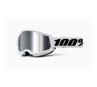 100percent Strata 2 Goggles Clear,White Mirror Silver Lens/CAT3