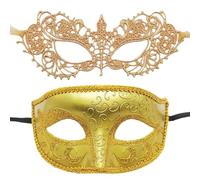 Mask Face Cover,Masquerade Face Cover,Mysterious Lace Mask Face Cover Set 2pcs Beautiful Masquerade Decorations for Halloween Party