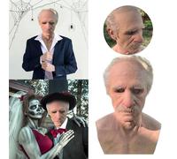 Mask Halloween Men, Old Man Decor Realistic Masks Scary For Adults Silicone Digital Ghostface Men Costumes Adult Women (001 Man,One Size)