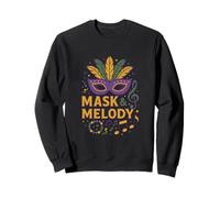 Mask & Melody Mardi Gras Design Sweatshirt