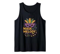 Mask & Melody Mardi Gras Design Tank Top