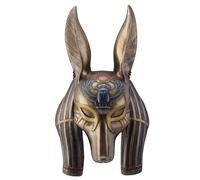Mask of Anubis the Jackal God Sculptured Wall Hanging