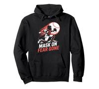 Mask On Fear Gone Baseball Catcher Softball Pullover Hoodie